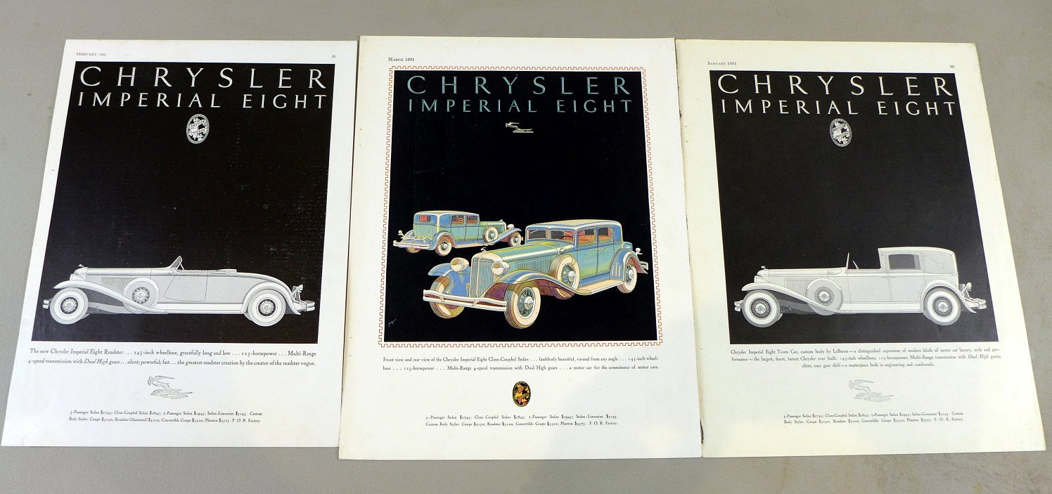 Chrysler 3 Original Ads