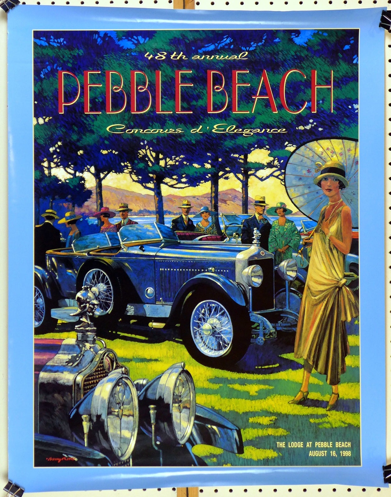 1998 Pebble Beach Concours event poster
