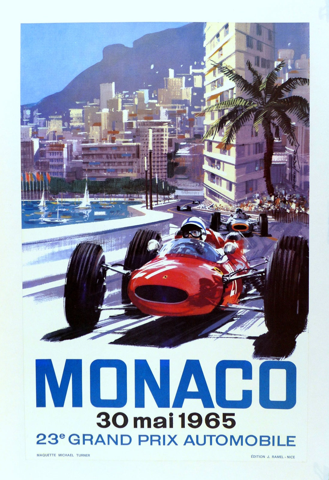 1965 Monaco Grand Prix Poster
