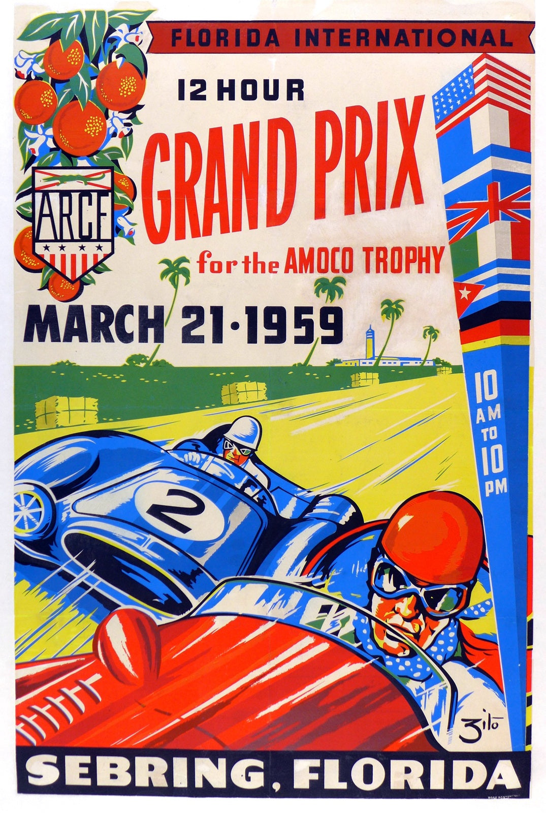 Sebring 1959 Race Event Poster