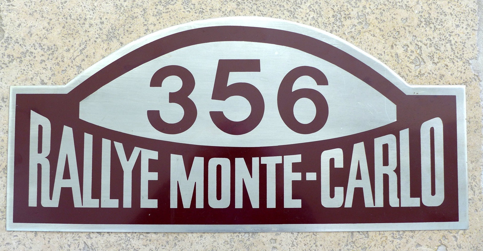 Rallye Monte Carlo 356 metal plaque