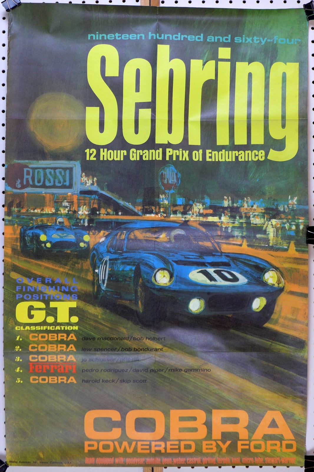 Sebring 1964 Shelby Cobra Daytona Coupe