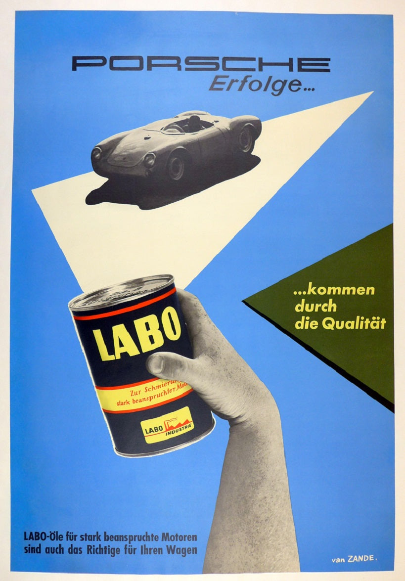 Labo Oil Porsche 550 Spyder Poster