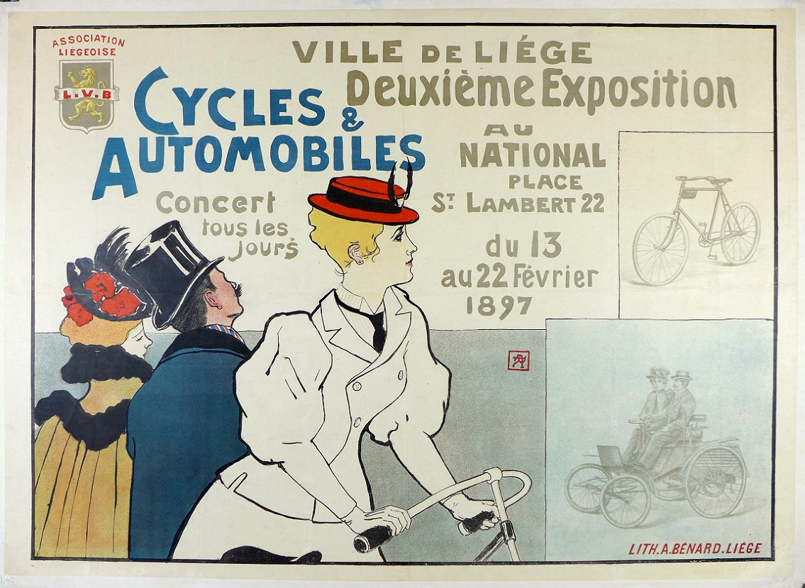 1897 Cycles & Automobiles Exposition Poster