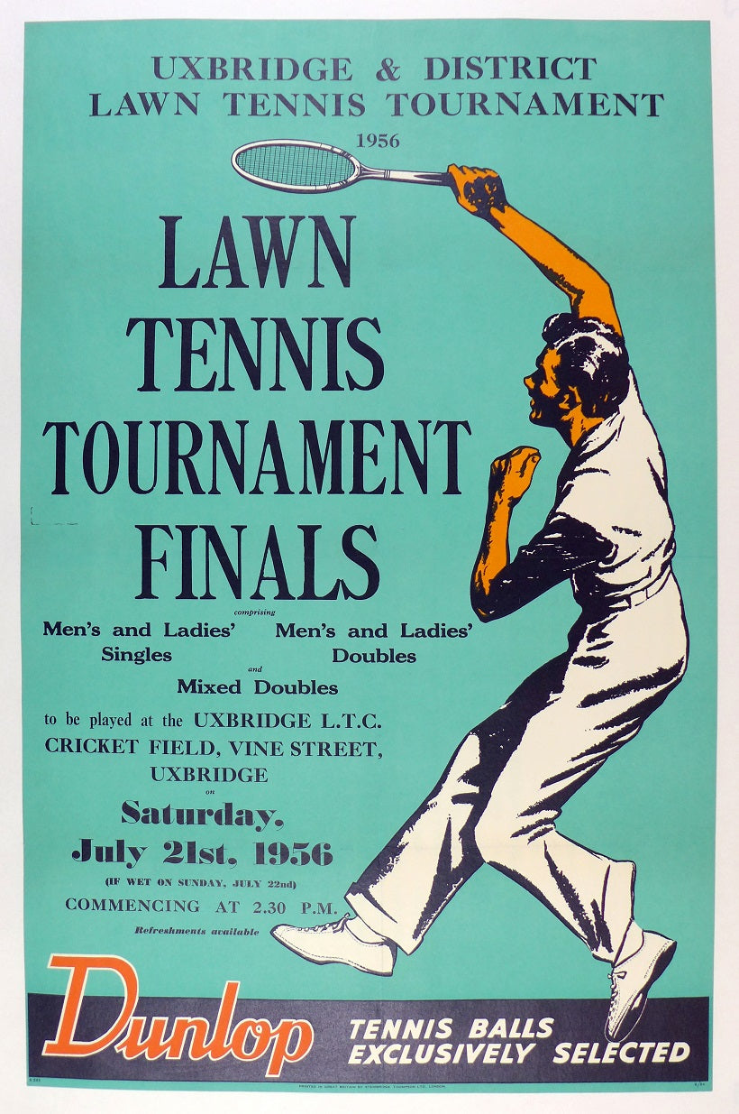 Lawn Tennis Finals 1956 Poster