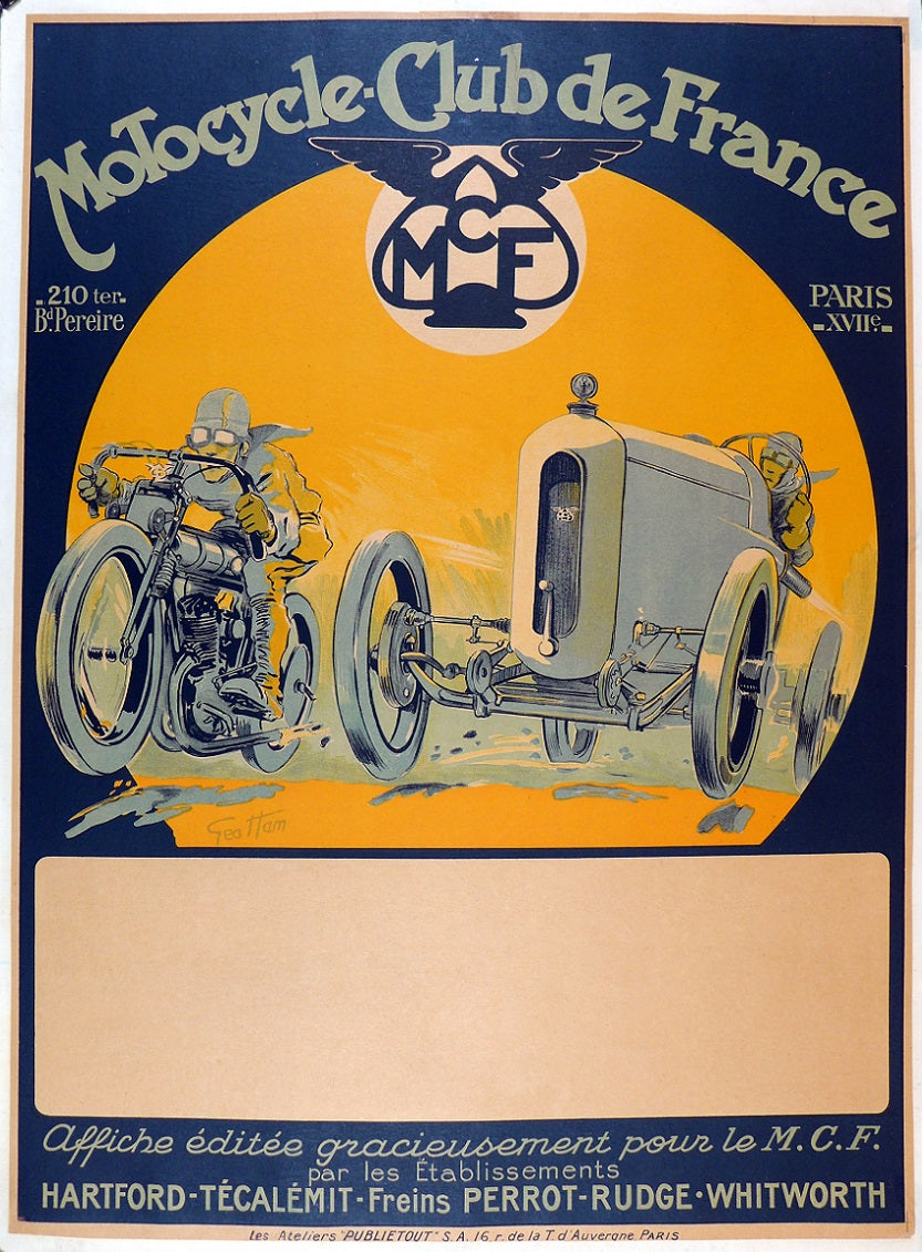 Motorcycle Club of France Poster