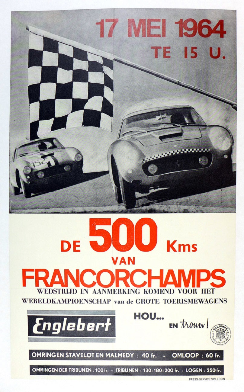 1964 500 Km Francorchamps Poster