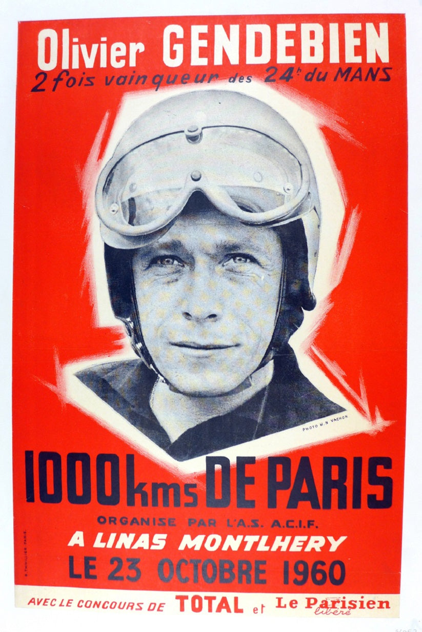 1960 1000 Km Paris Poster