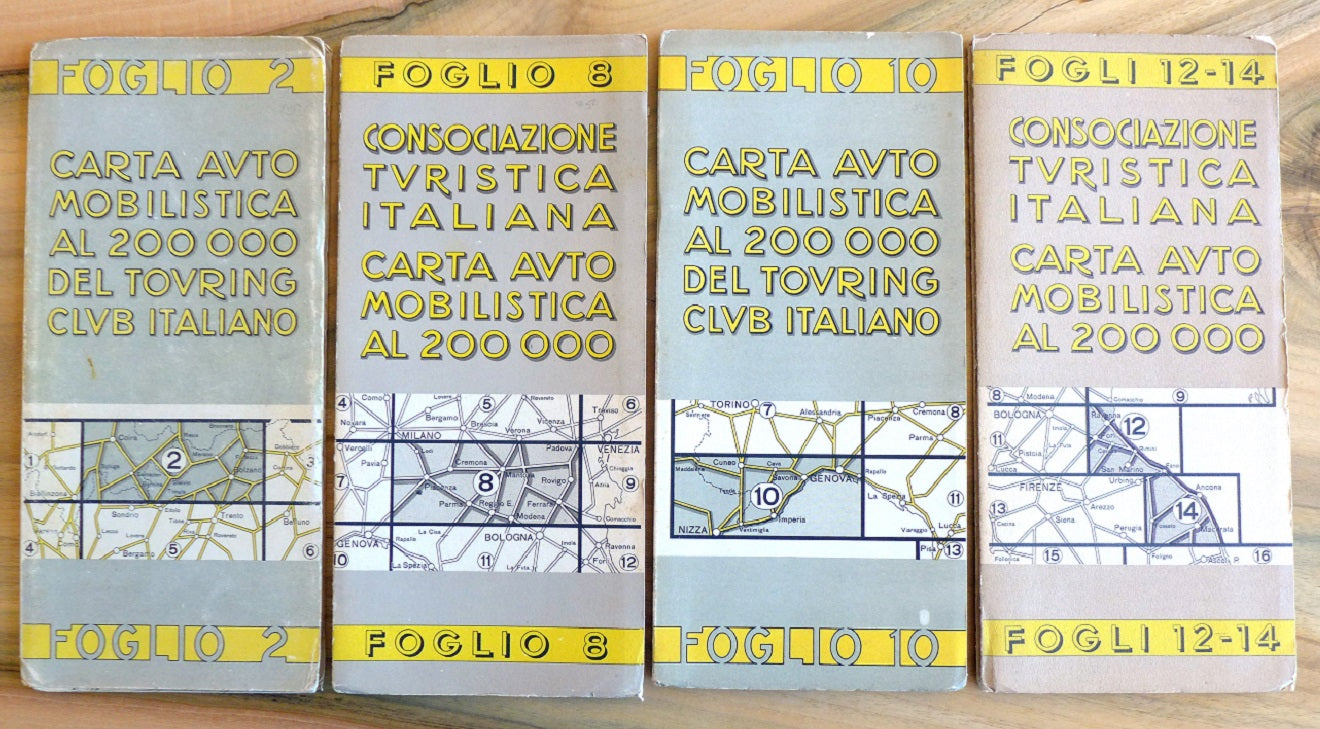 1940 Italian Touring Club Maps