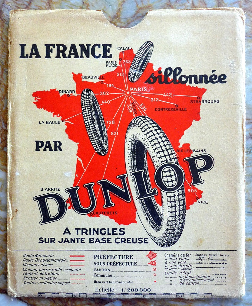 1928 La France Chateau Map