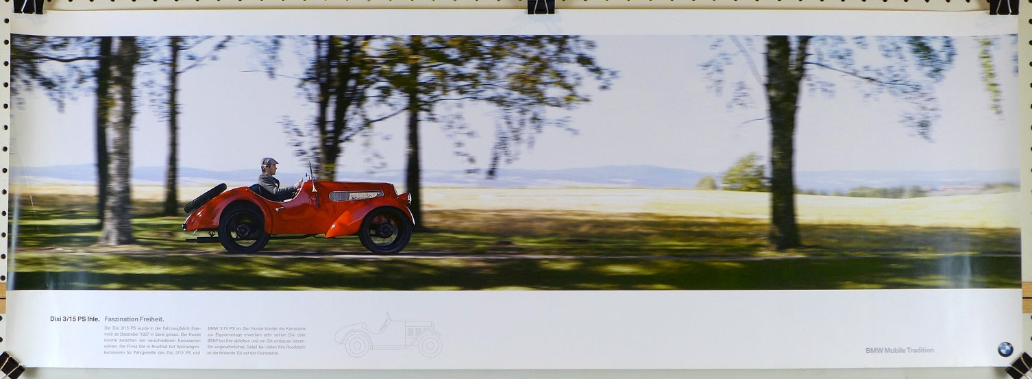 BMW Mobile Tradition Heritage Poster Dixi 3/15 PS 1927