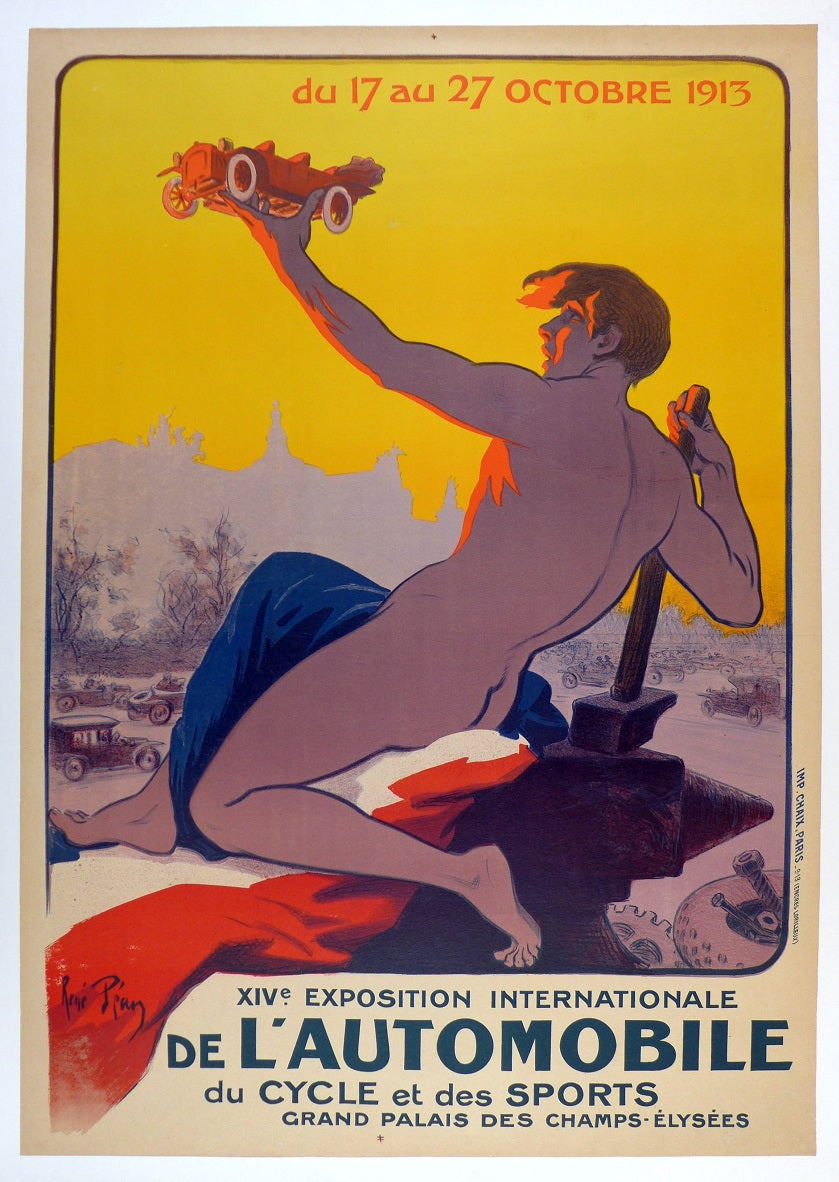 1913 14th Automobile Exposition Poster