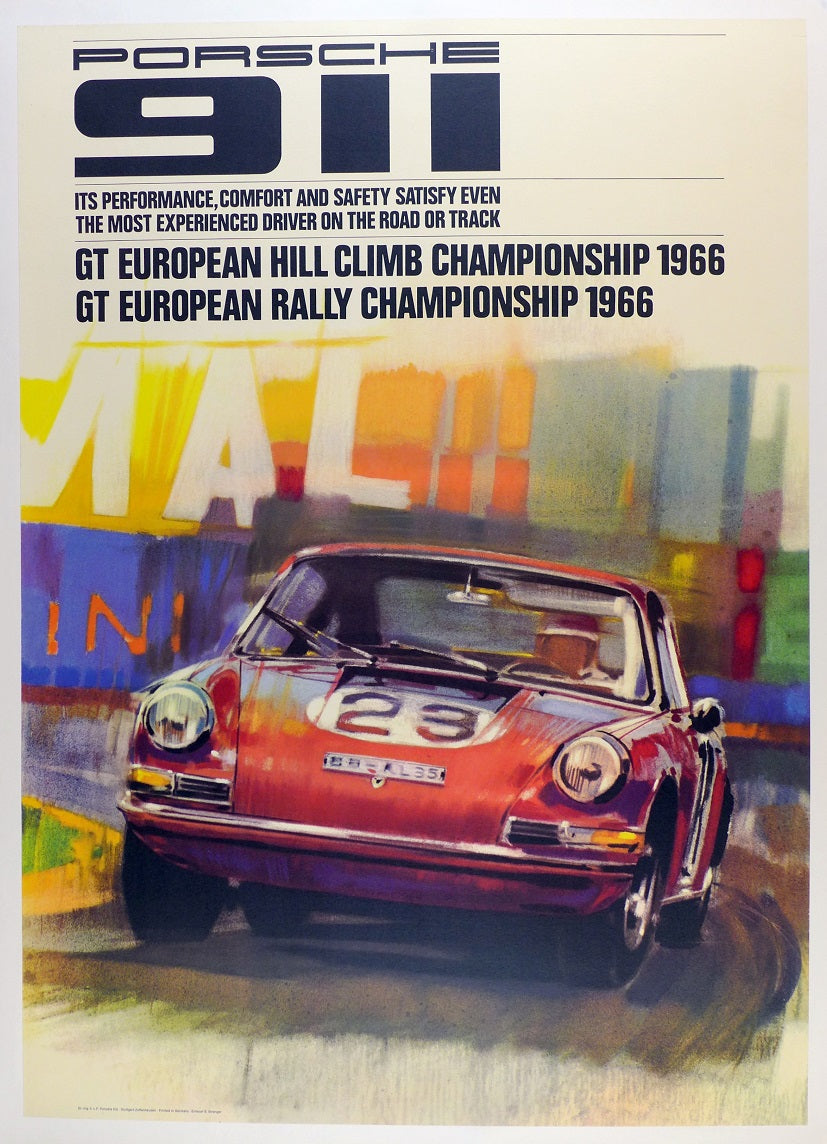 Porsche 911 Championship 1966 Poster