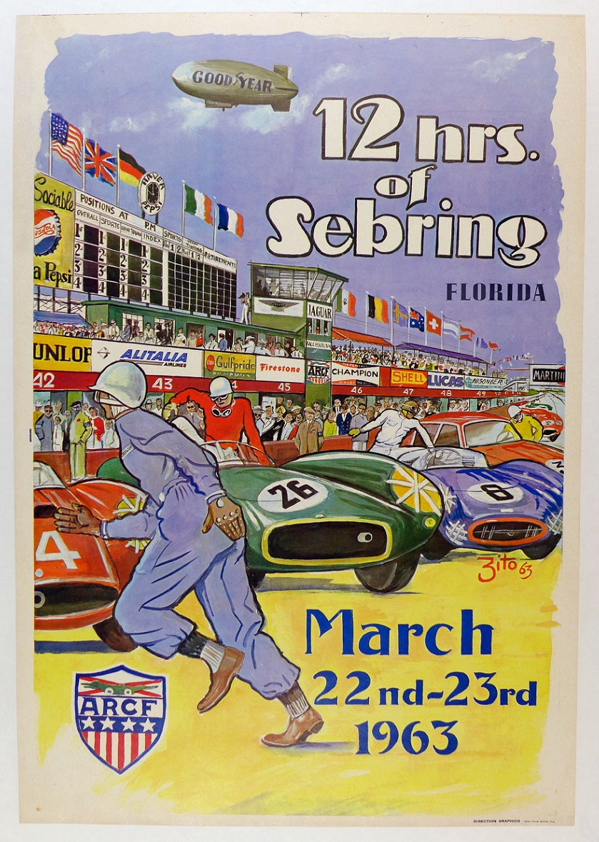 1963 Sebring 12 Hours Poster