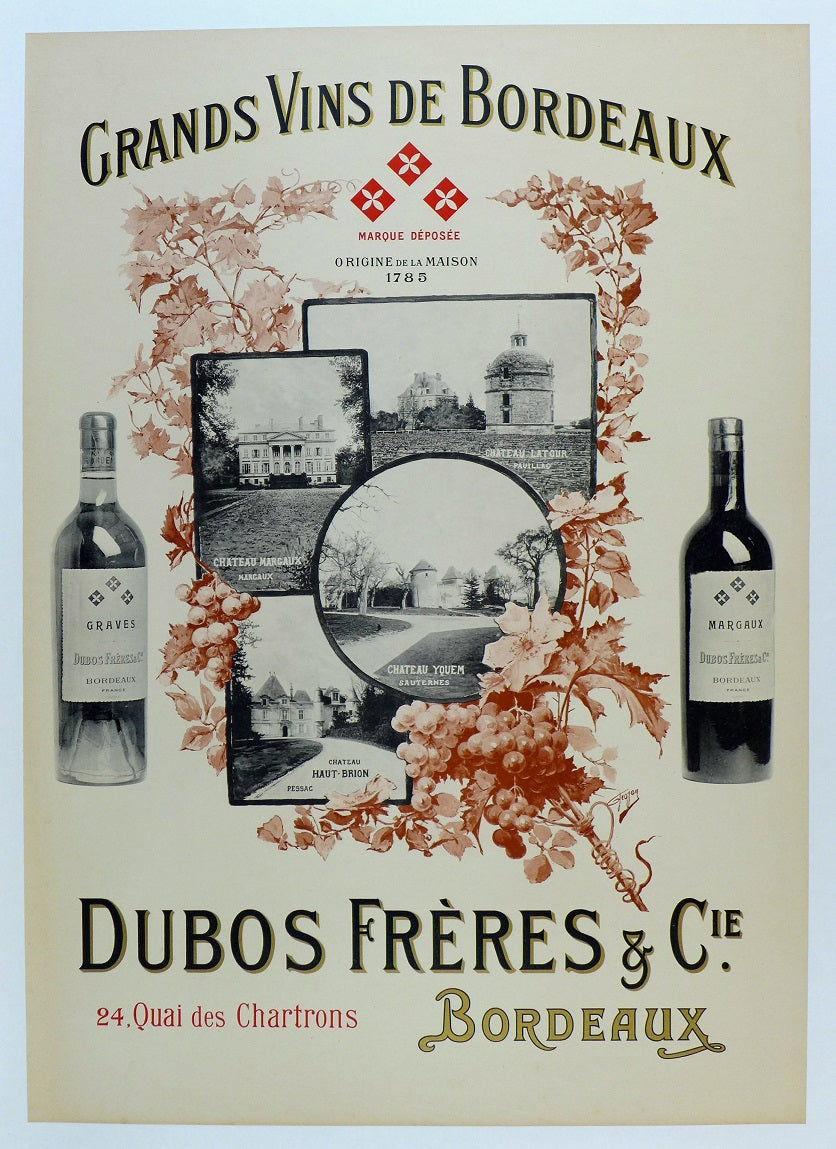 Grands Vins de Bordeaux Poster
