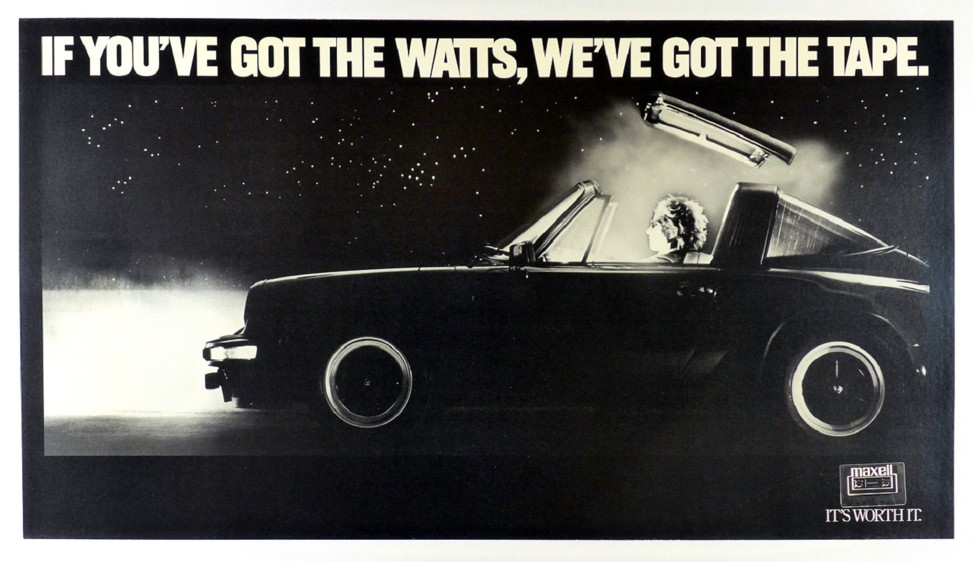 Maxell Watts Porsche Targa Poster