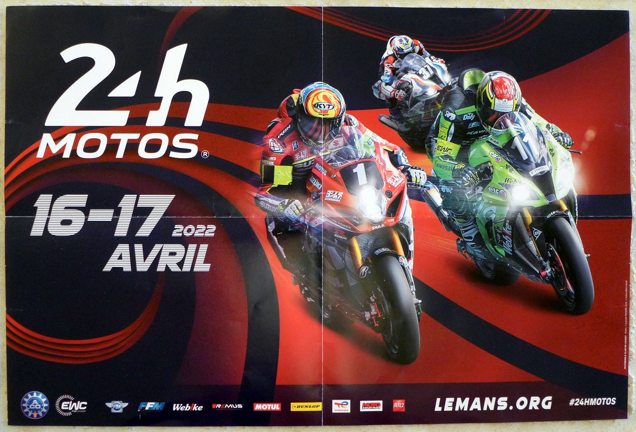 2022 Le Mans 24 Hour Motos Poster