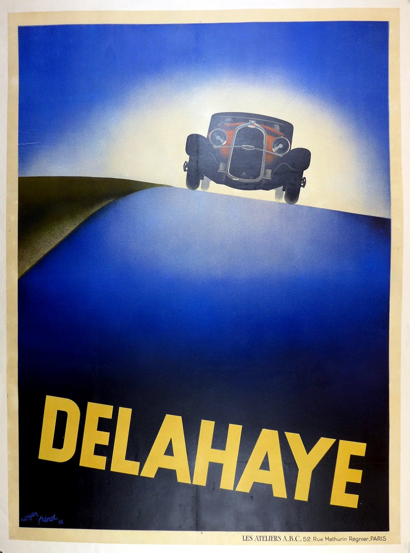1932 Delahaye Poster