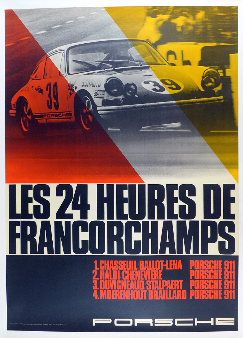 Porsche 24 Hours Francorchamps Poster