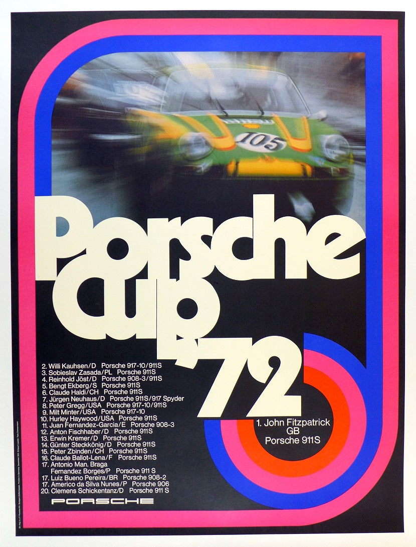 Porsche Cup 1972 Poster
