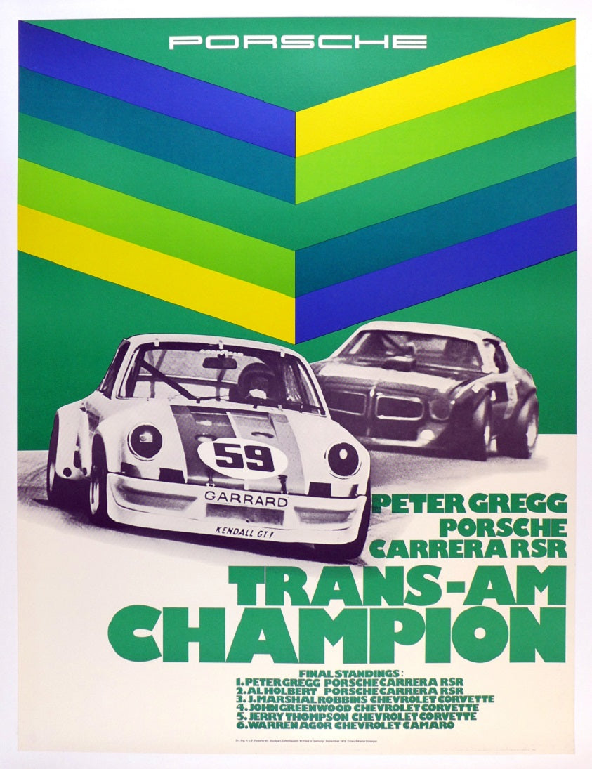Porsche Trans-Am Champion 1973 Poster