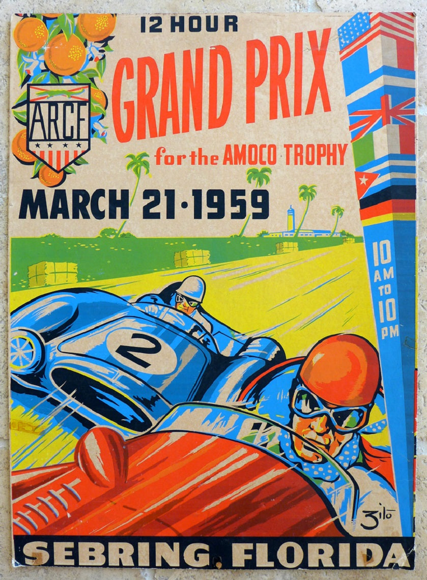 Sebring 1959 Race Event Poster