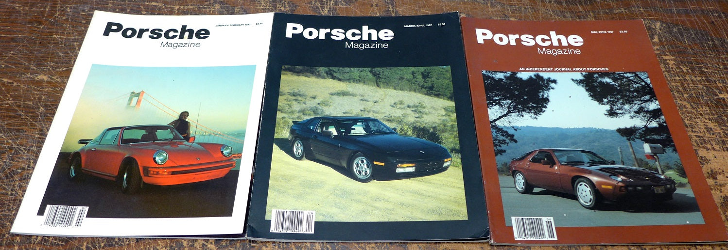 Porsche Magazine 1987 3 issues