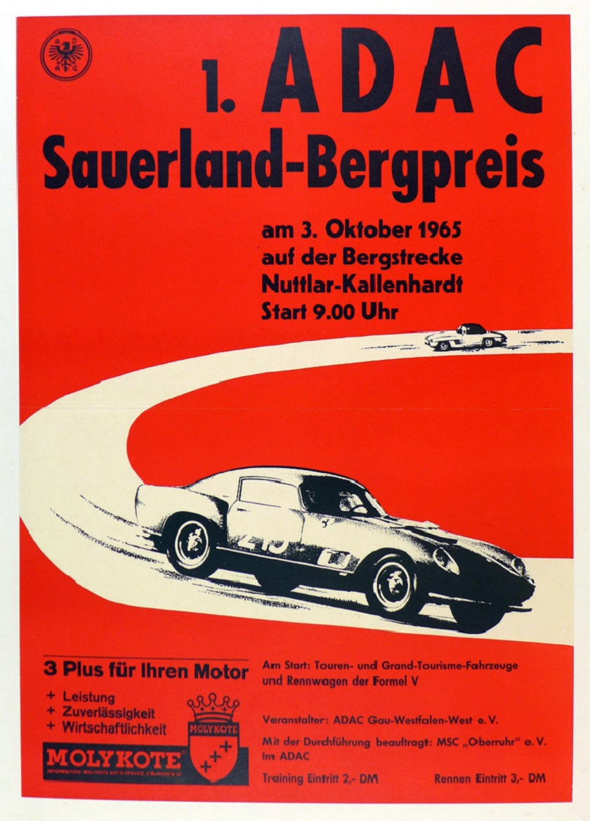 1965 Sauerland Bergpreis event Poster