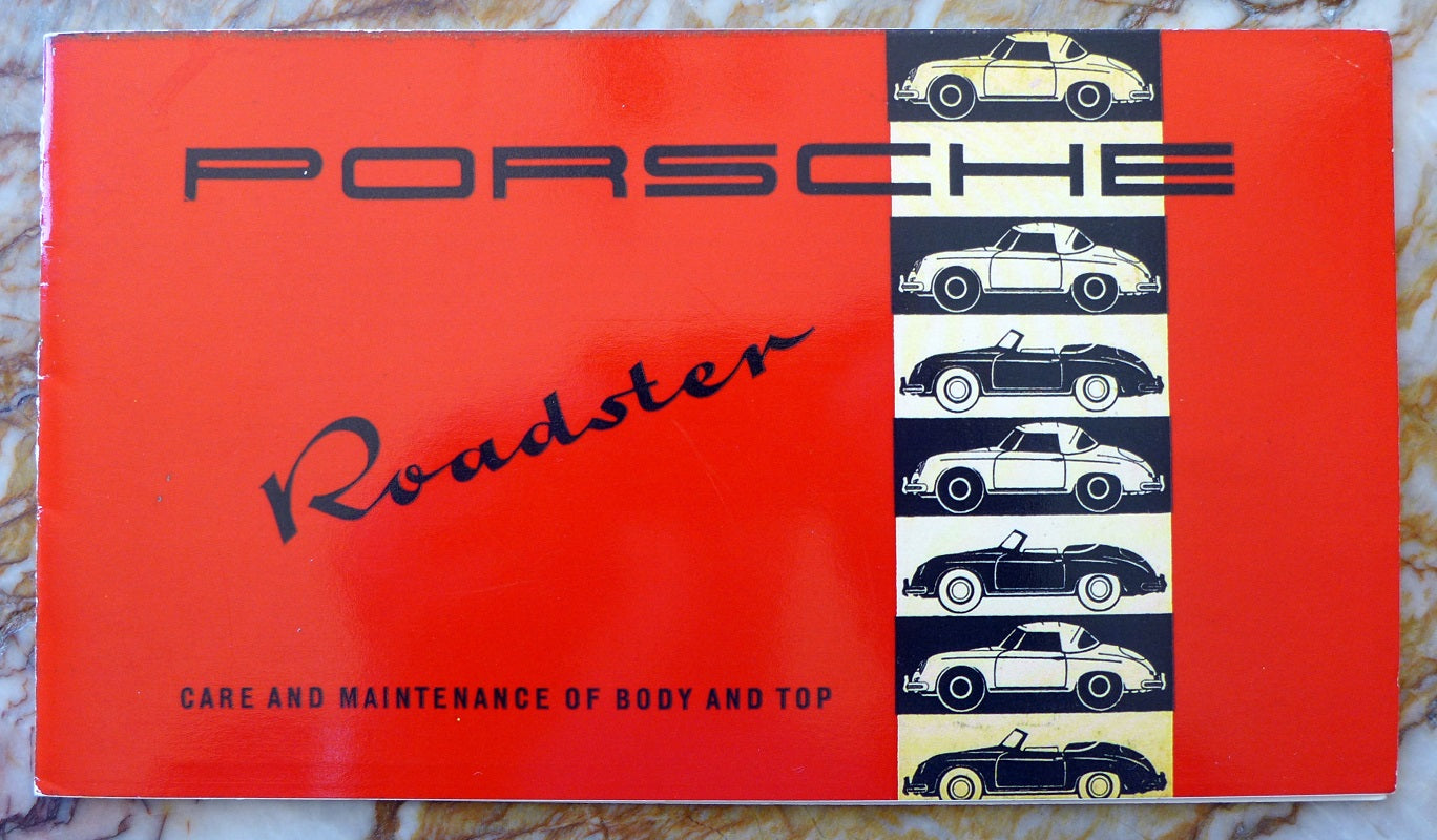 356 B Roadster Care & Maintenance brochure ~ Drauz