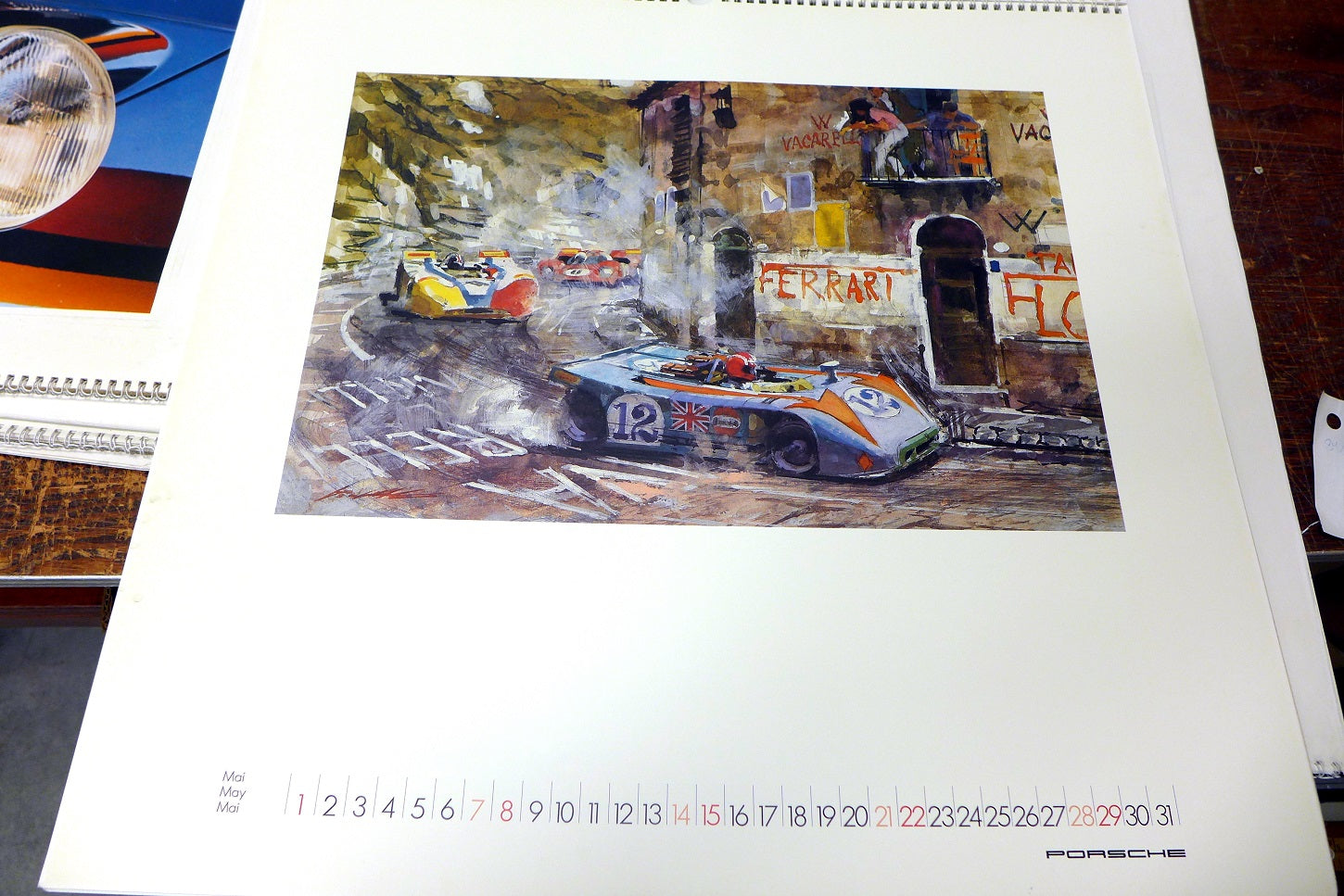 Porsche Christophorus Factory Calendars 1980-1988