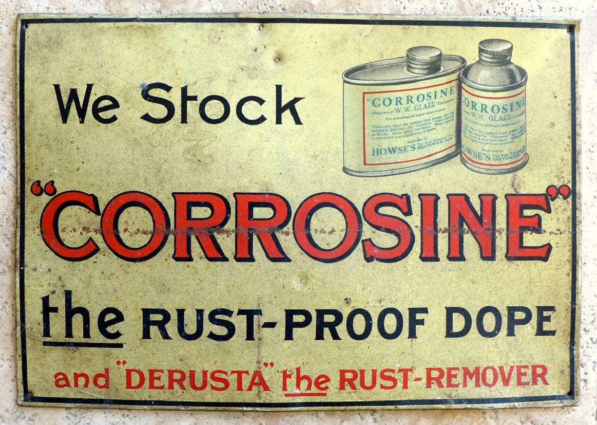 Corrosine Rust-Proof Dope sign