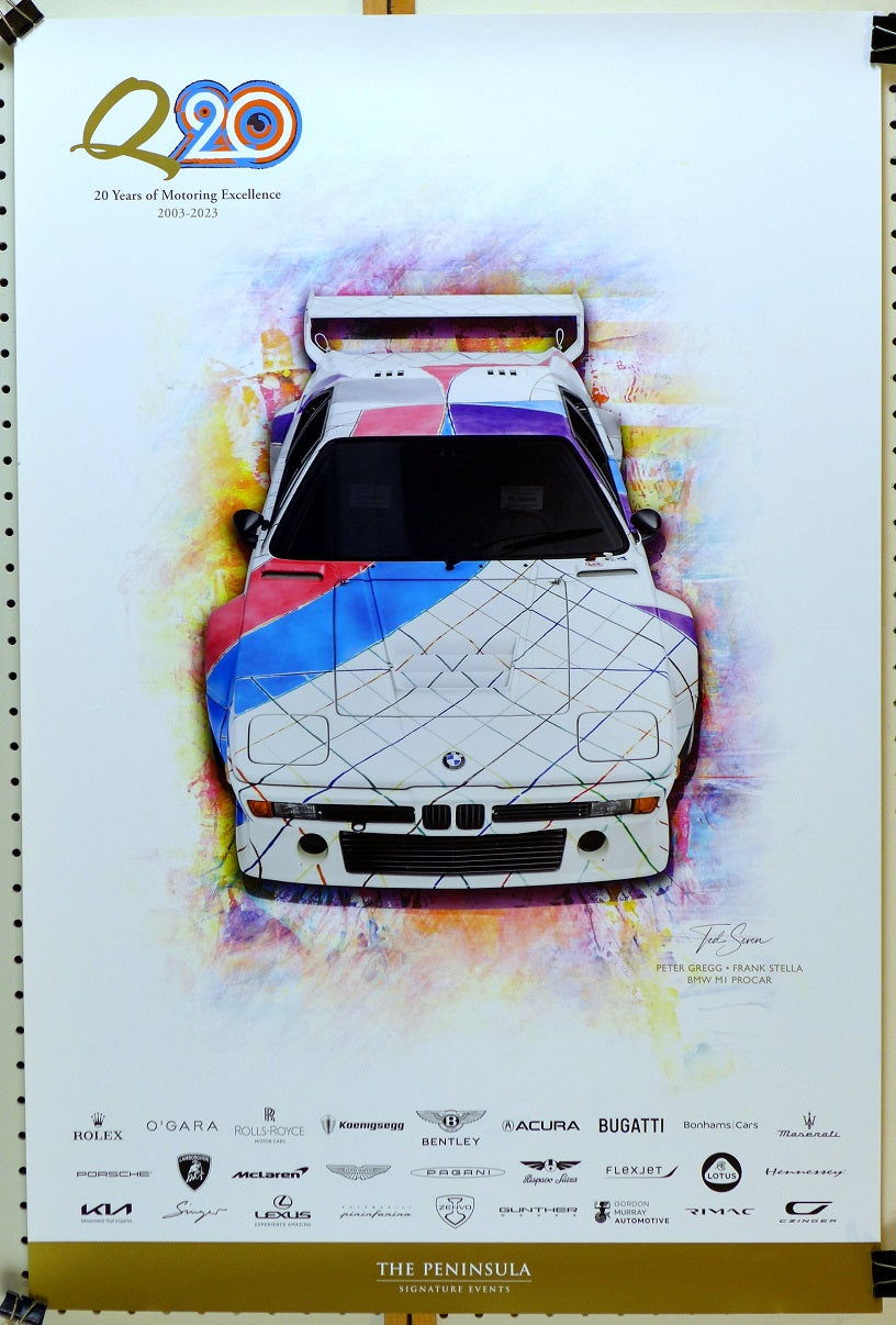 BMW M1 Art Car 2023 Quail Motorsport Poster