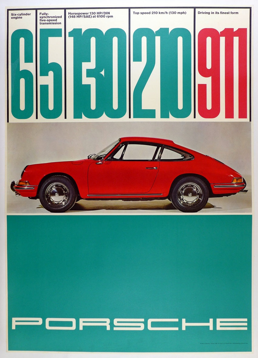 6 5 911 Showroom Poster