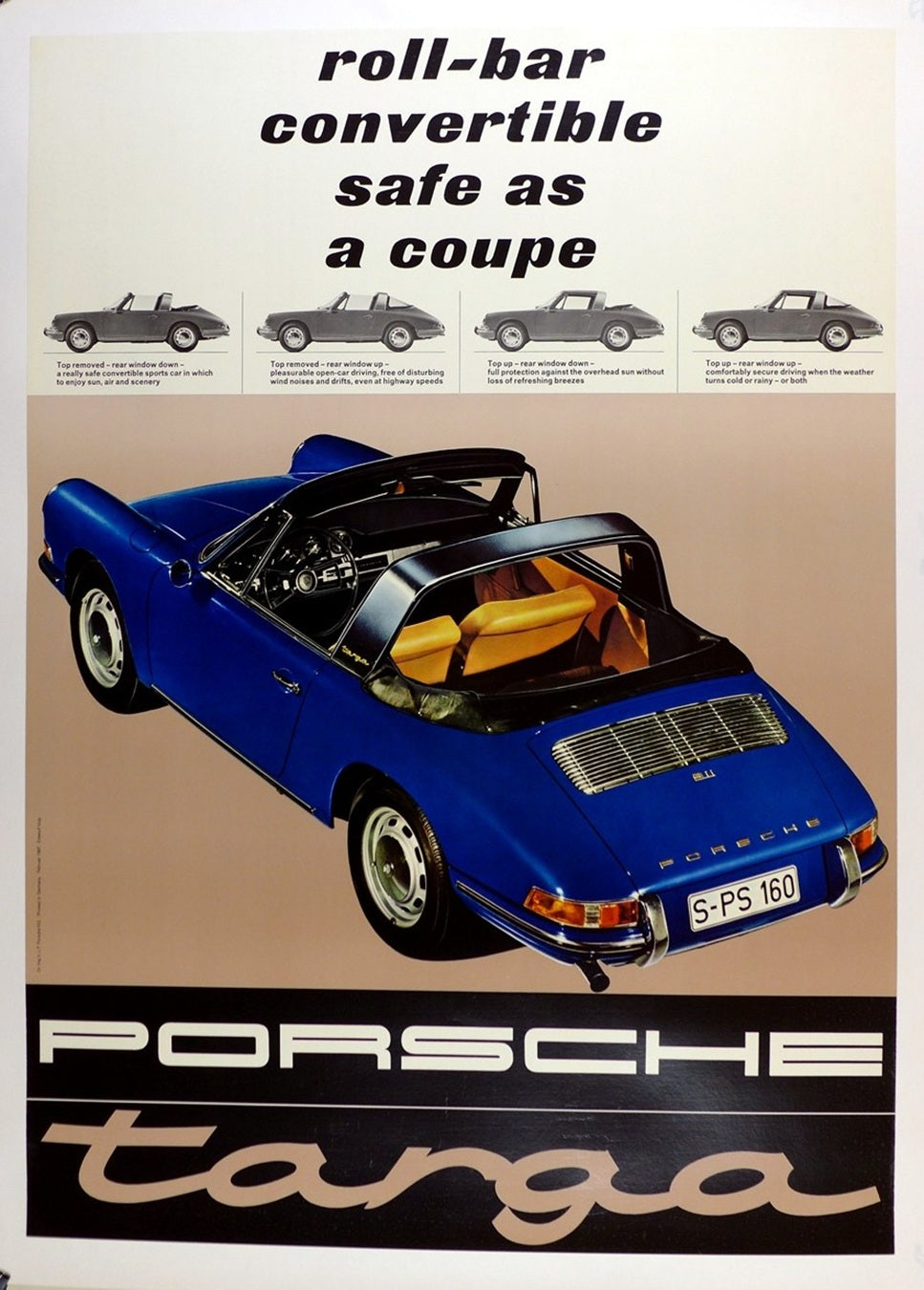 Porsche Blue Targa