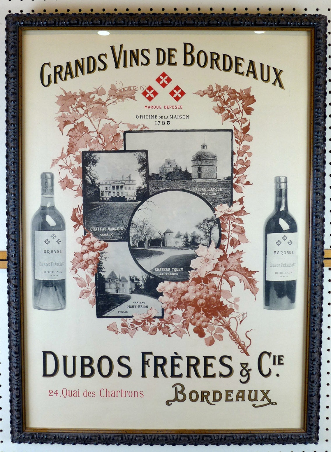 Grands Vins de Bordeaux Poster