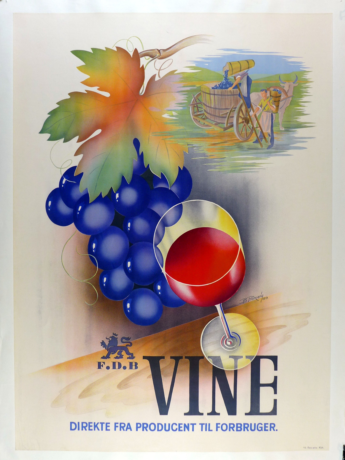 Vine 1939 Wine Poster