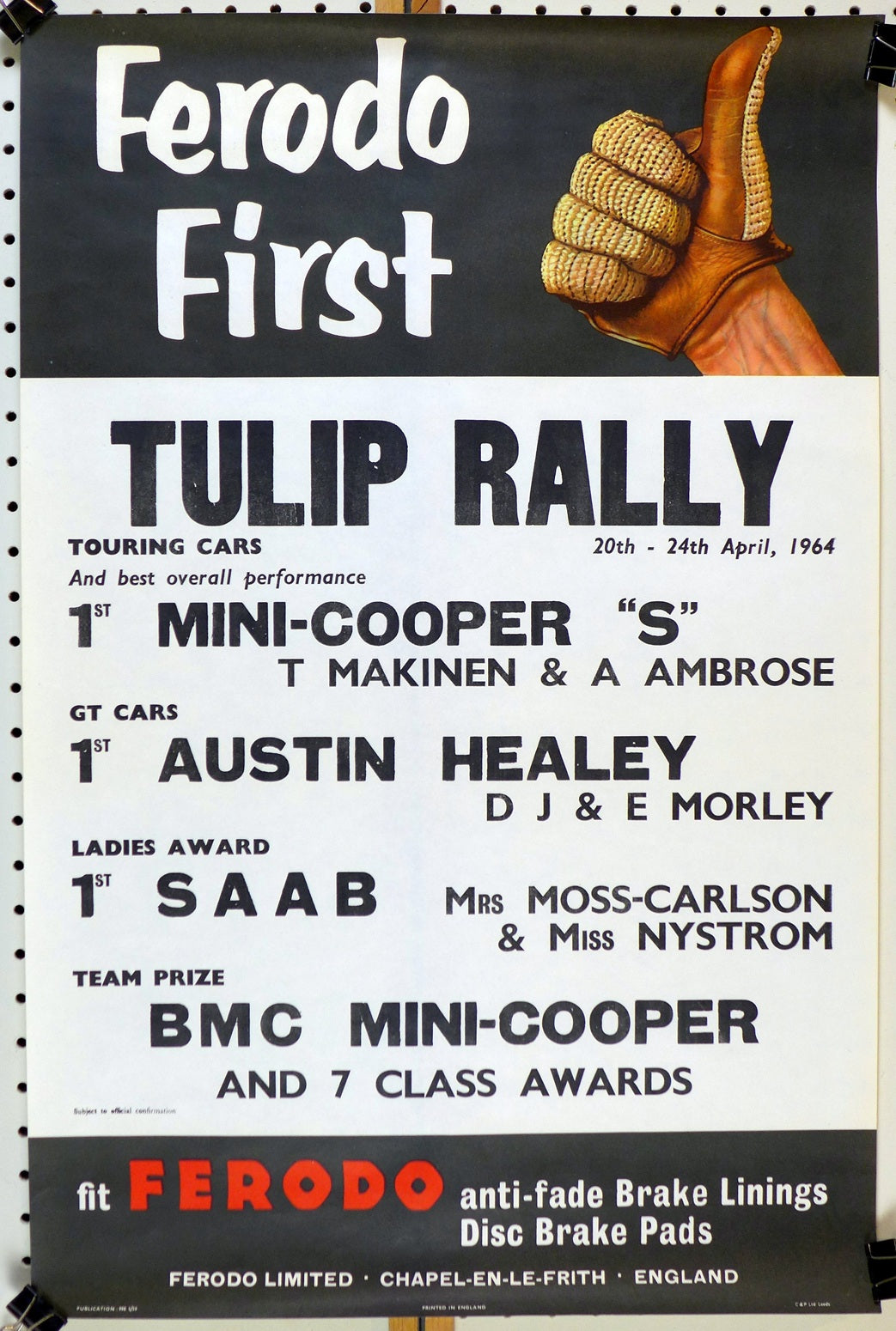 1964 Tulip Rally – Vintage Auto Posters