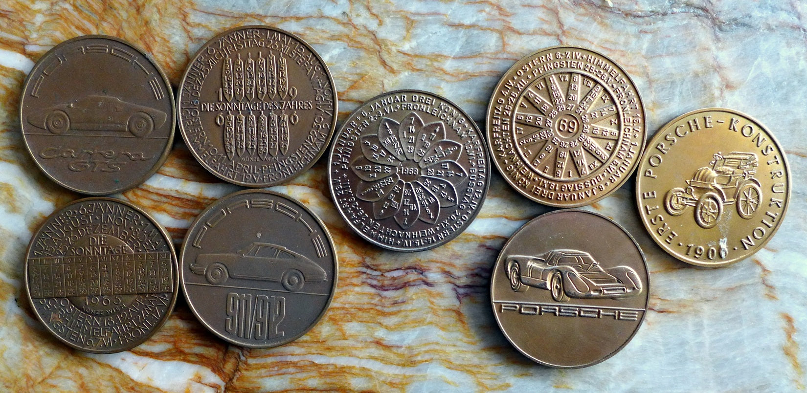 Christo Calendar Coins ~ 1965, 66, 68, 69, ?