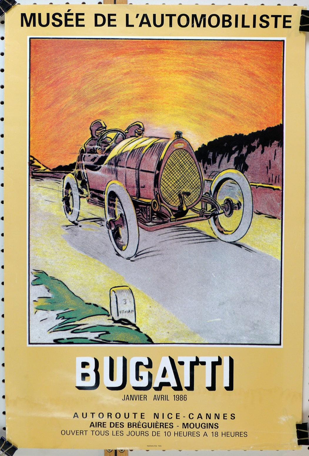 Bugatti exhibition poster