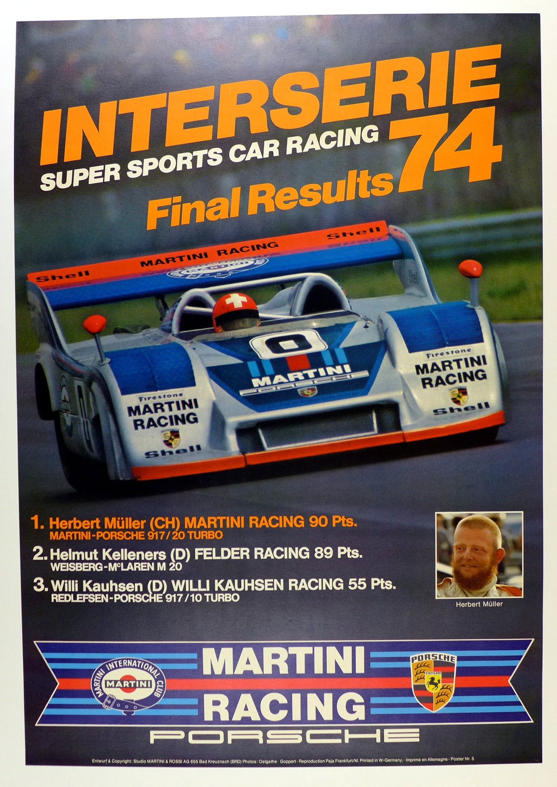 Interserie 1974 Final Results Martini