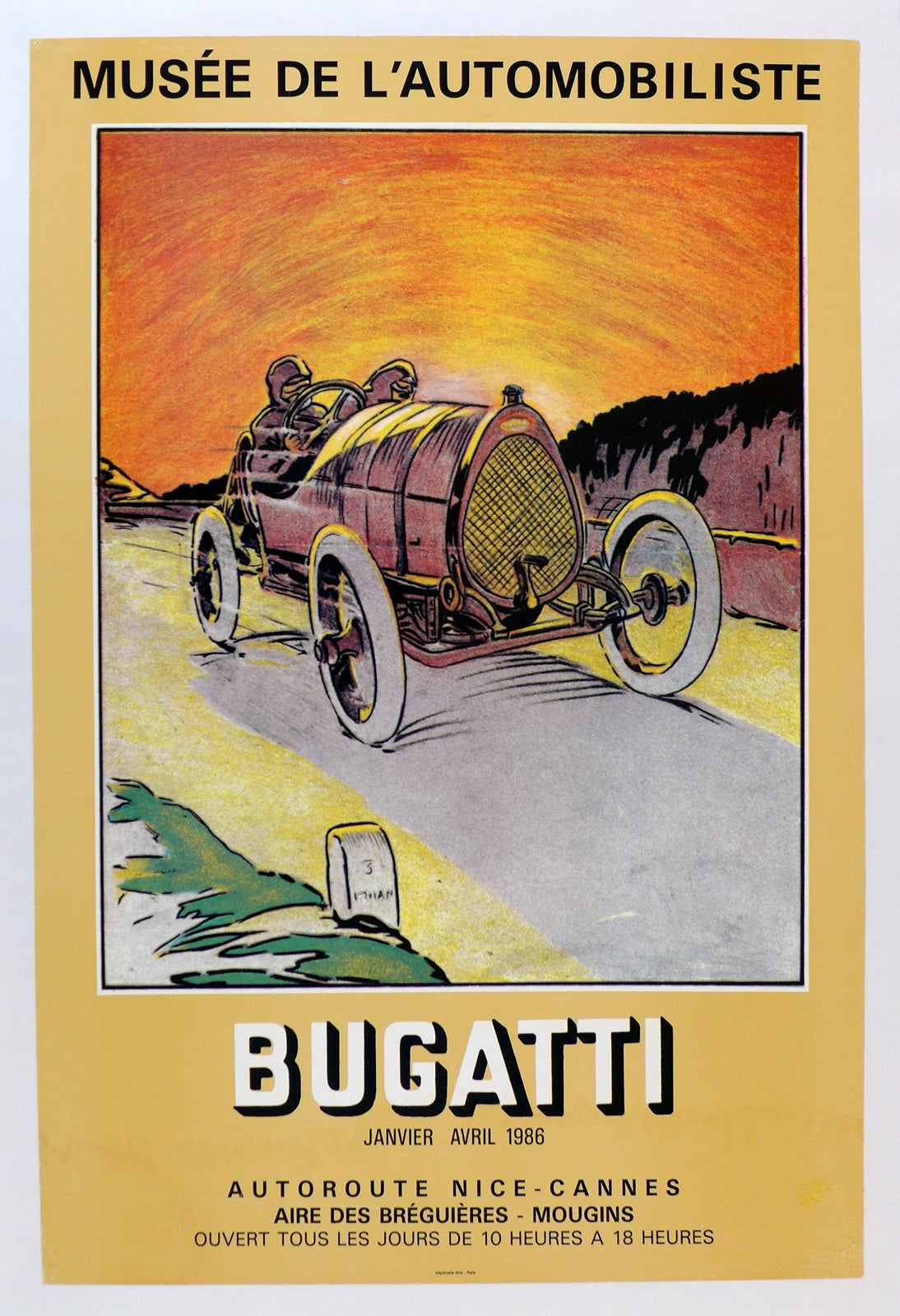 Bugatti exhibition poster