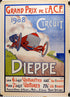 Grand Prix Dieppe 1908 Poster