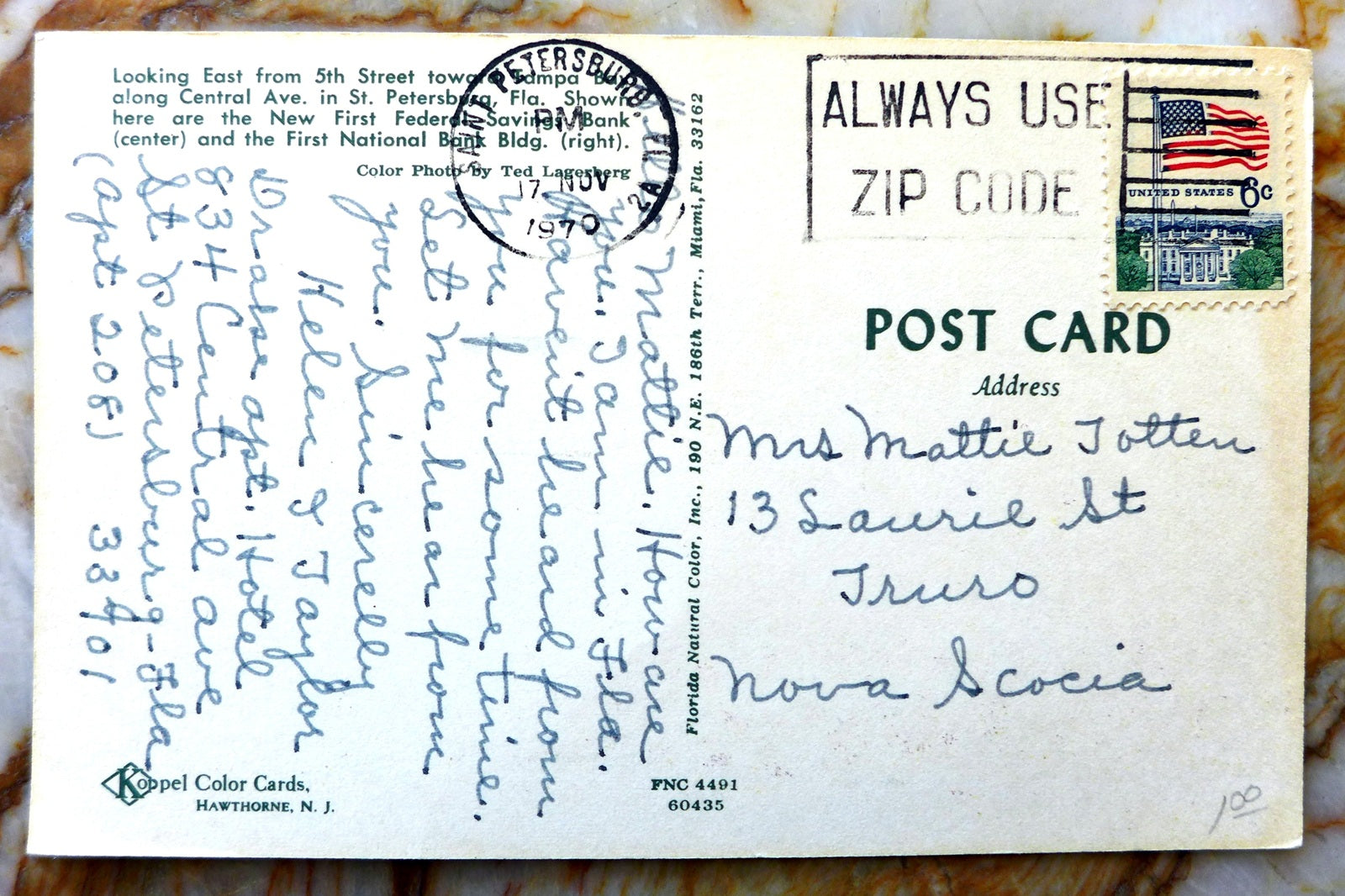 356 A Coupe postcard