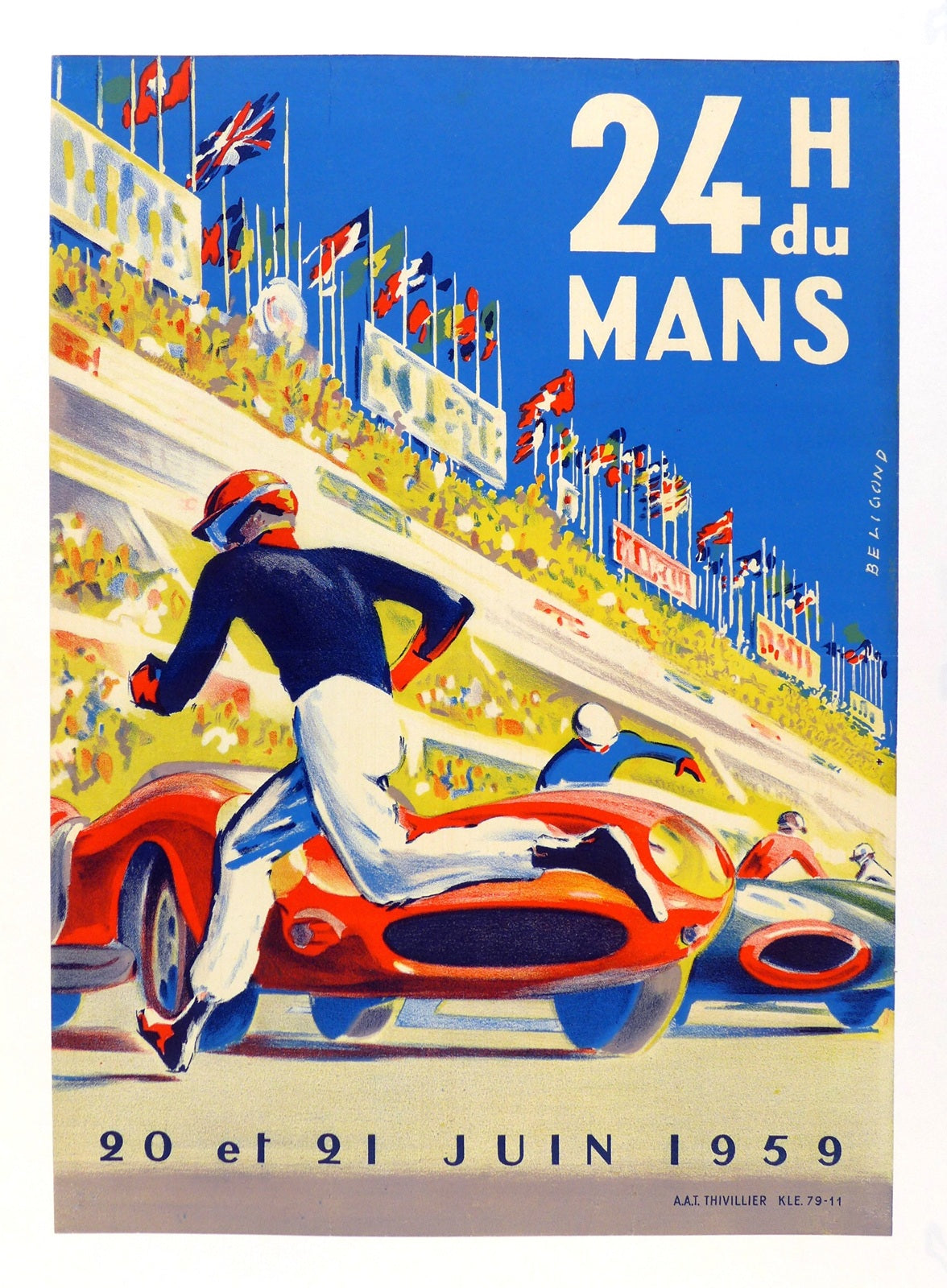 1959 Le Mans event poster