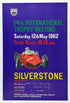 Silverstone 1962 International Trophy poster