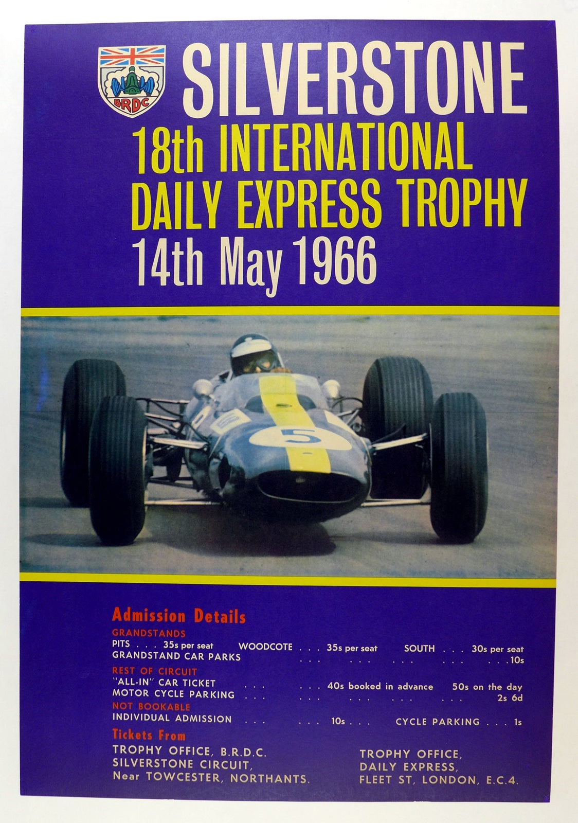 1966 Silverstone Jim Clark Poster