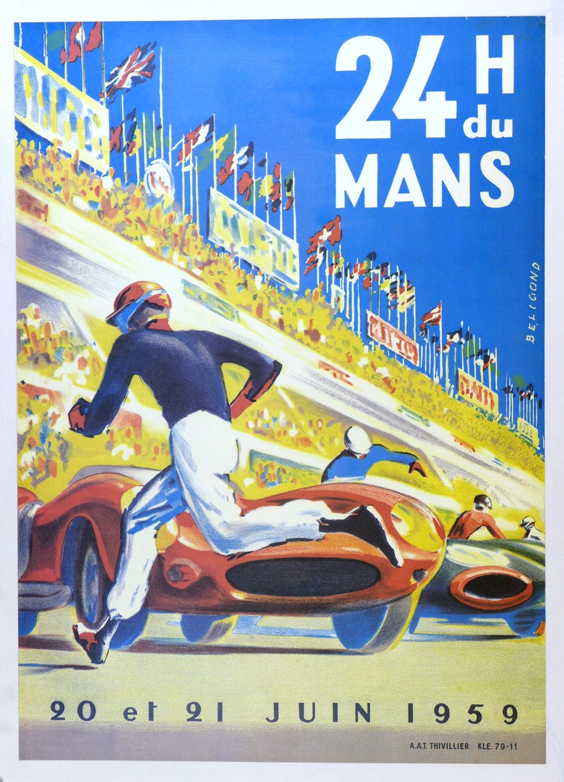 1959 Le Mans event poster