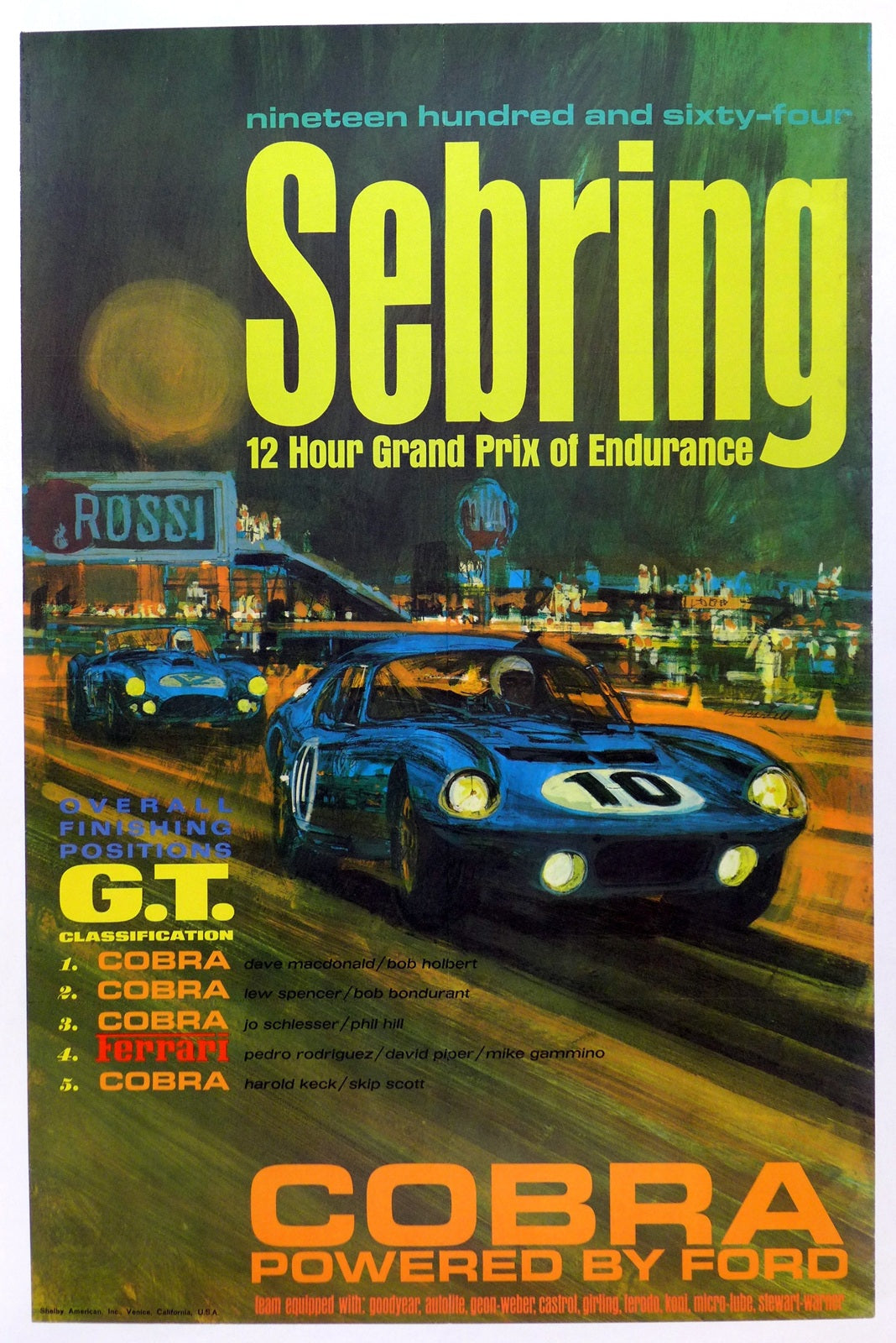Sebring 1964 Shelby Cobra Daytona Coupe