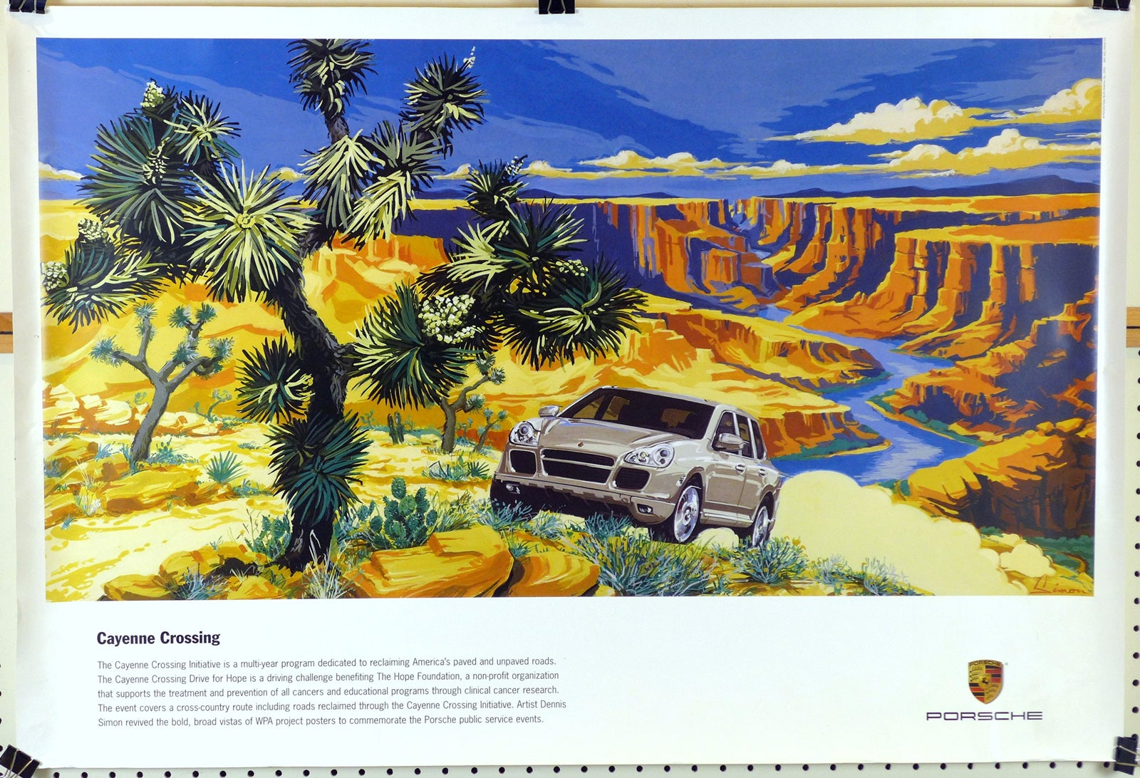 Porsche Cayenne Crossing poster