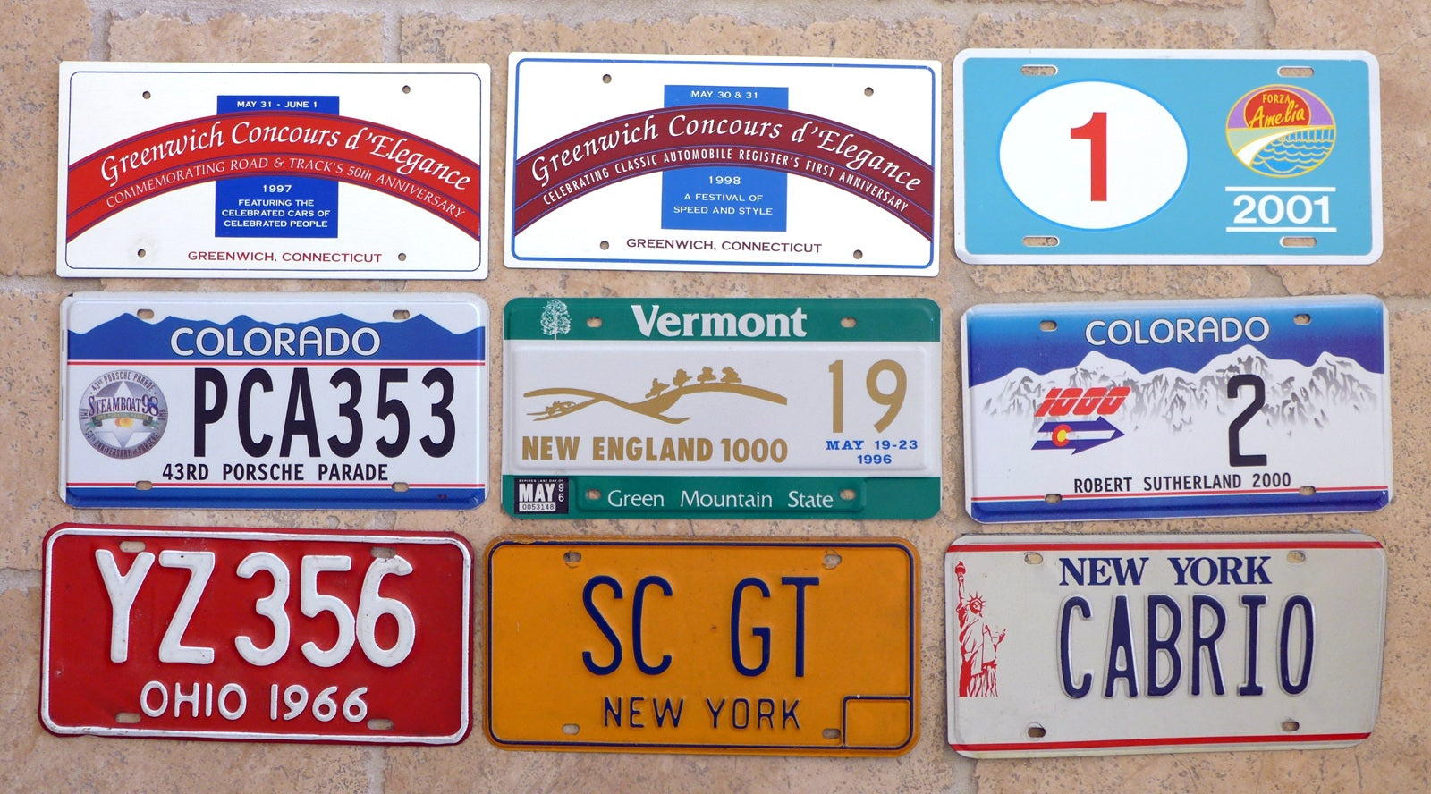 Original License Plates
